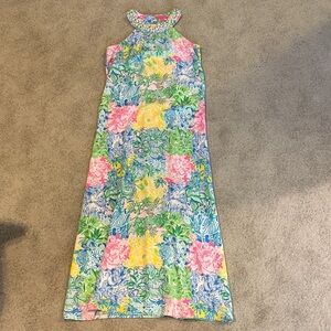 Lilly Pulitzer Colorful Sleeveless halter Maxi Dress